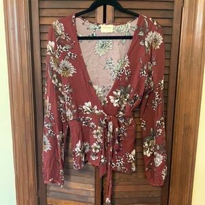 Vestique wrap top